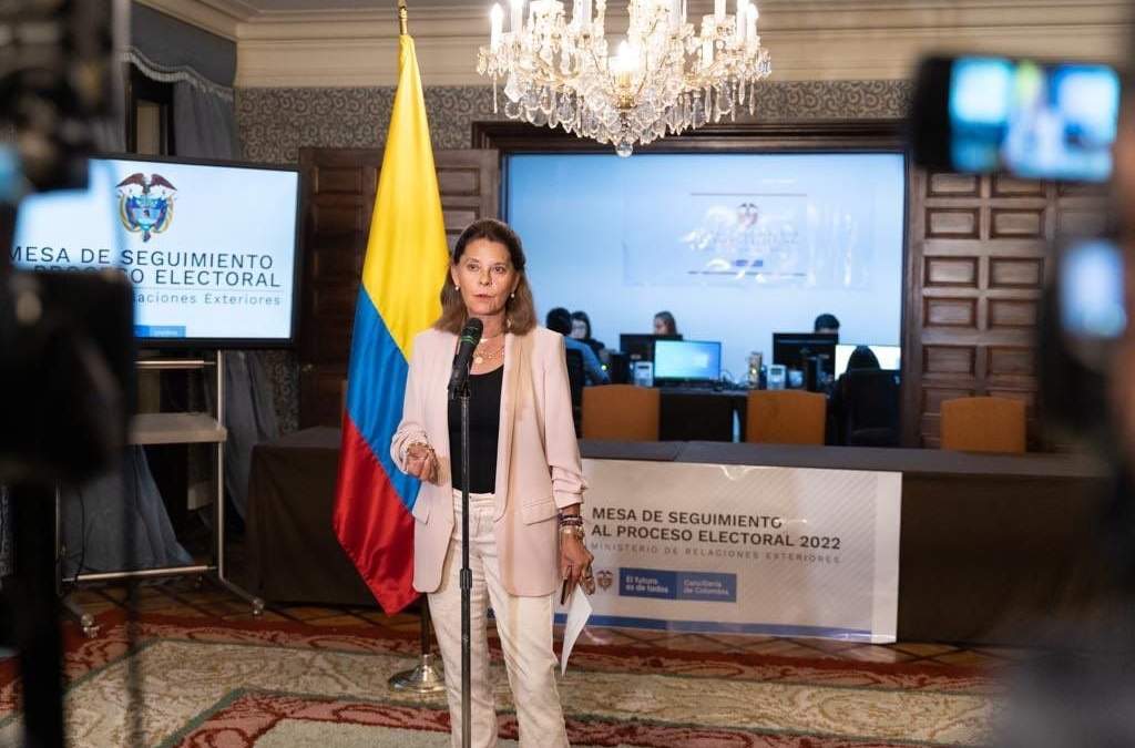 La vicepresidenta y ministra de Relaciones Exteriores de Colombia, Marta Lucía Ramírez