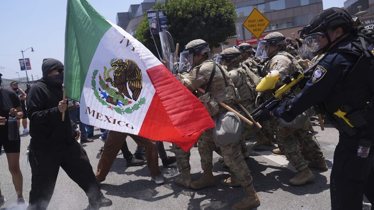 El enfrentamiento en Los Angeles
