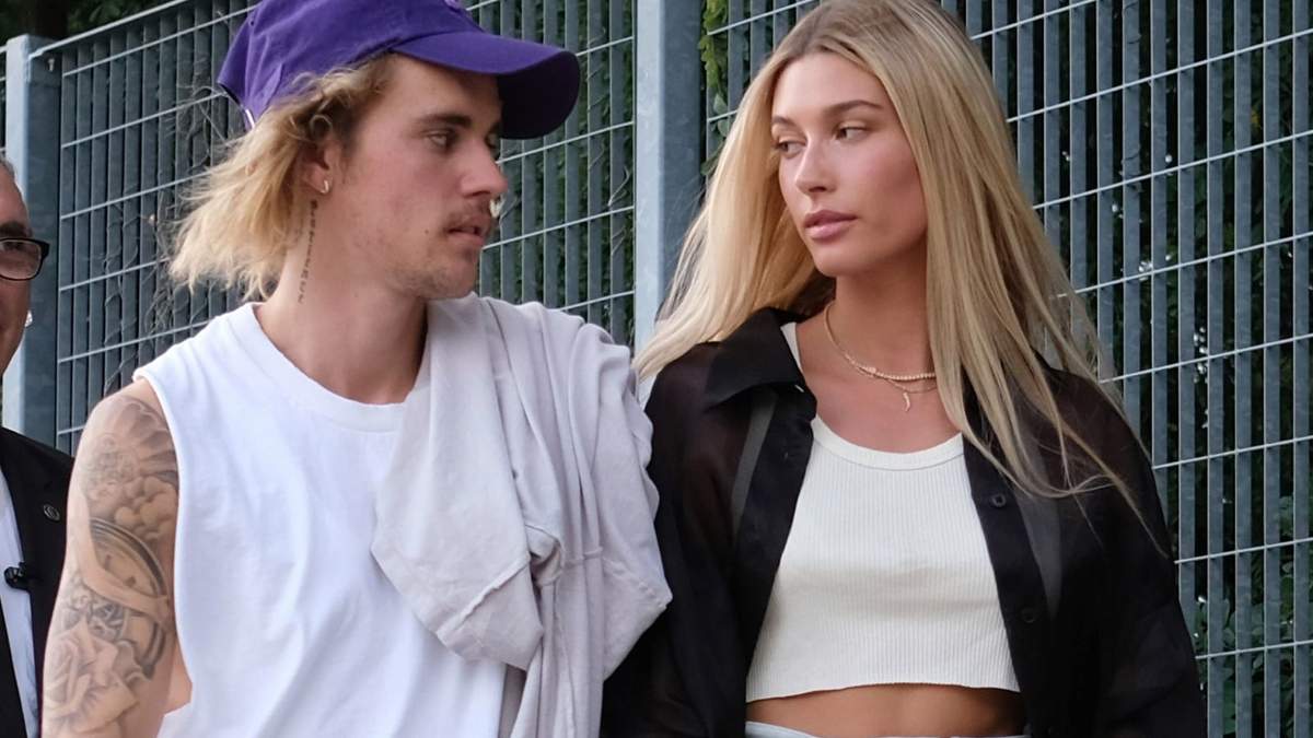 Justin Bieber y Hailey Baldwin. Fuente: (Twitter)