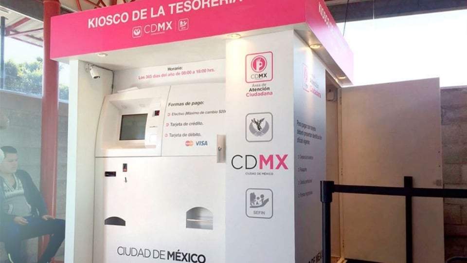Kiosco de la Tesorería. Servicios al alza