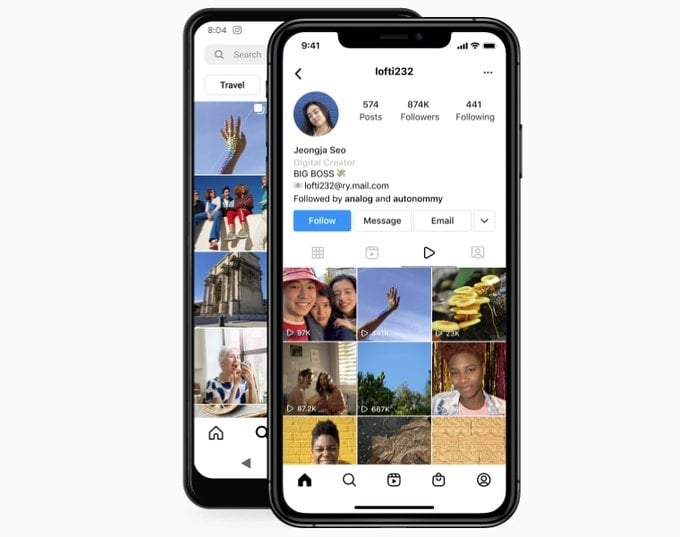 Perfil de usuario en Instagram