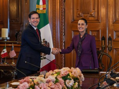 Sheinbaum se reúne con Marco Rubio en Palacio Nacional; abordan la seguridad fronteriza