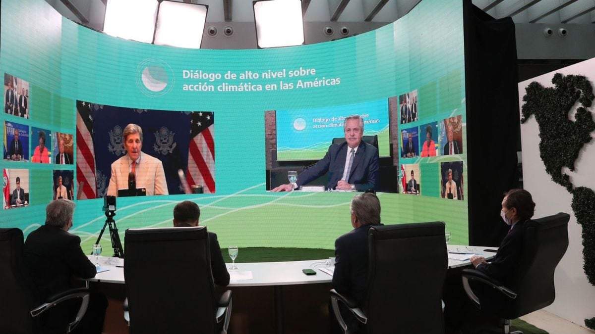 Alberto Fernández en la Cumbre Latinoamericana sobre el cambio climático. Fuente: (Twitter)