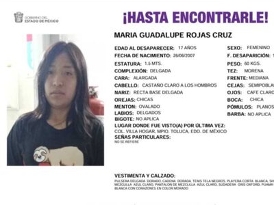 Lupita también desapareció cuando la cuidaba el DIF Edomex, pero no la buscan como a la joven rusa