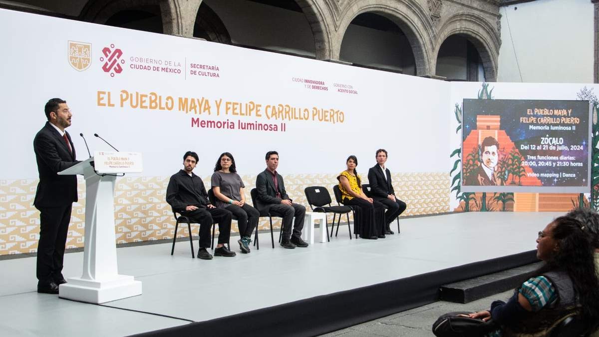 El pueblo maya y Felipe Carrillo Puerto serán homenajeados con un video mapping en el Zócalo