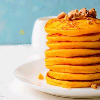 Panqueques de zapallo, dulces o salados, ideales para un desayuno o almuerzo saludable