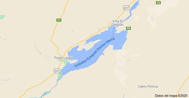 Embalse Ezequiel Ramos Mexía. Fuente: (Twitter)