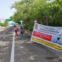 Trabajadores de la salud protestan en la visita de López-Gatell a Chiapas