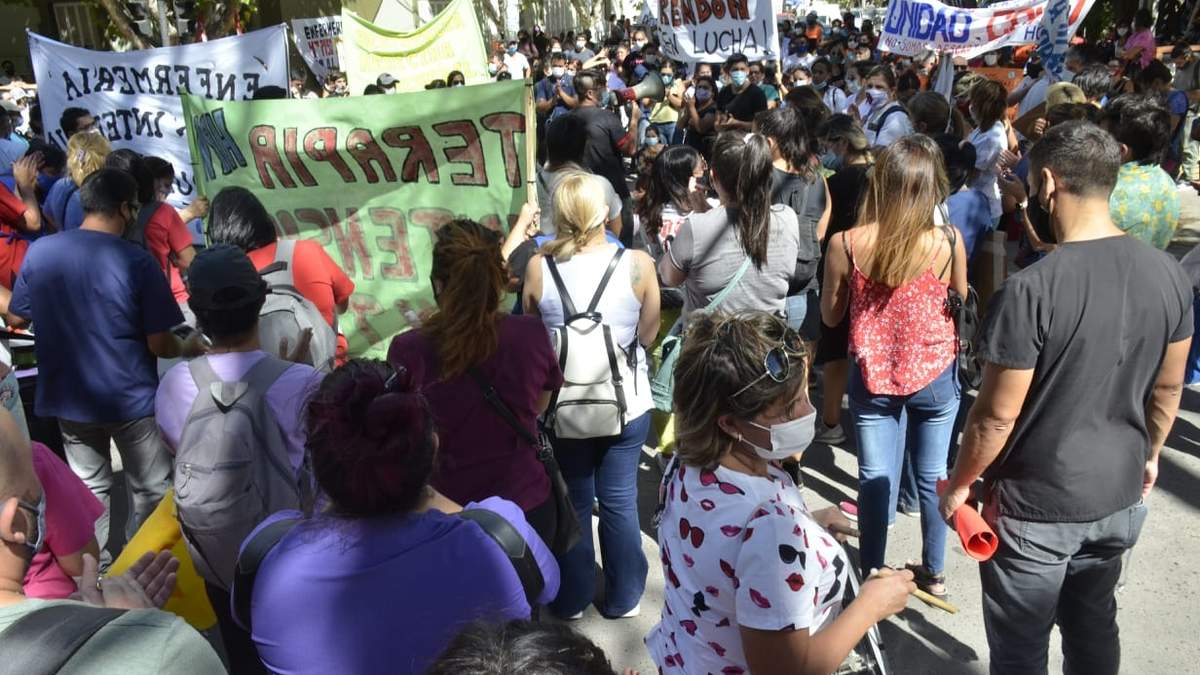 Protestas en Neuquén. Fuente: (Twitter)