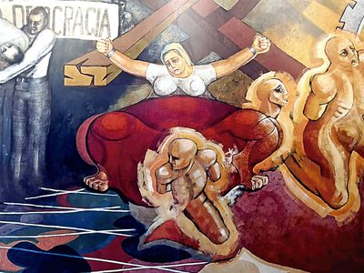 El mural de Sánchez Laurel sobre el 68