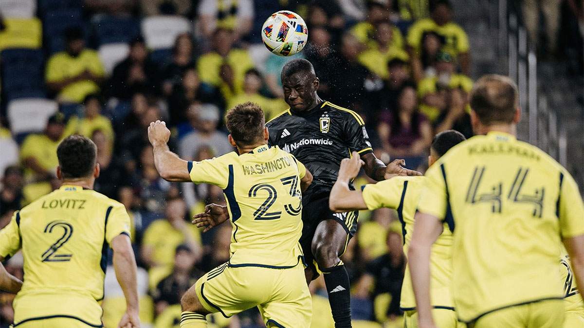 Uno de los pocos goles que marcó Hinestroza en la MLS, a Nashville. Foto: gentileza Columbus Crew.
