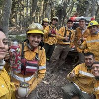 El incendio en Valle Magdalena: la lucha de los brigadistas contra el fuego, en primera persona