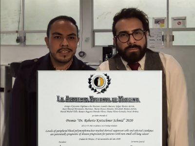 Premian a universitarios por estudios sobre pruebas de sangre a pacientes con cáncer de pulmón