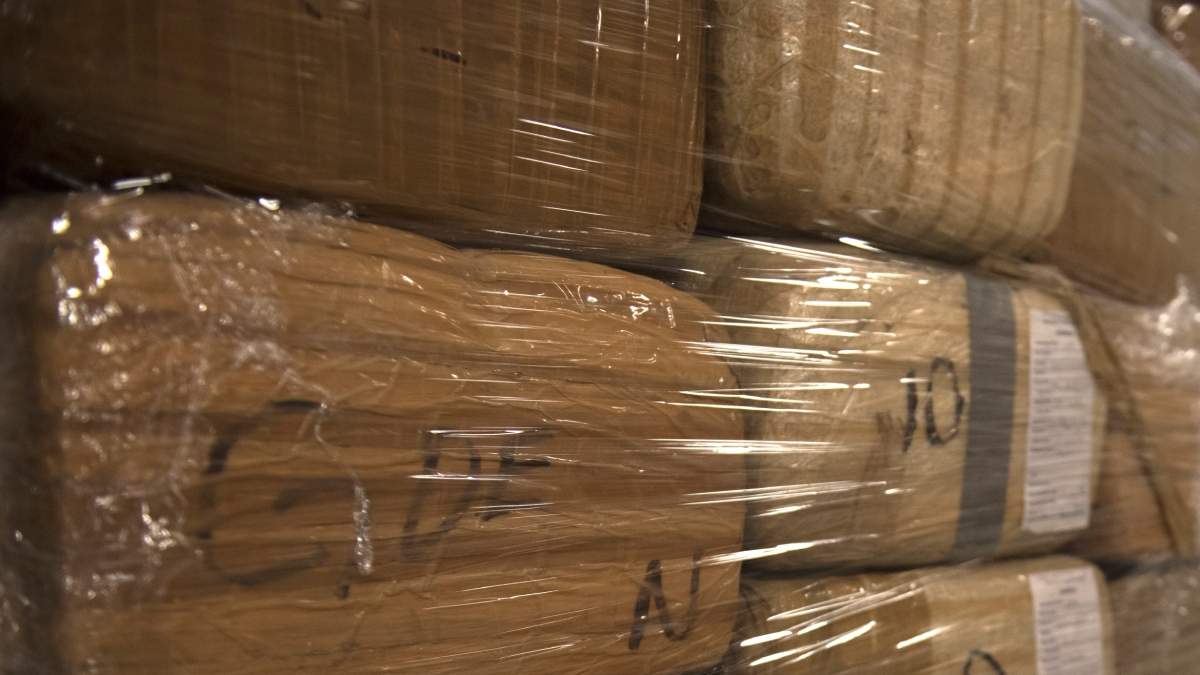 Droga empaquetada