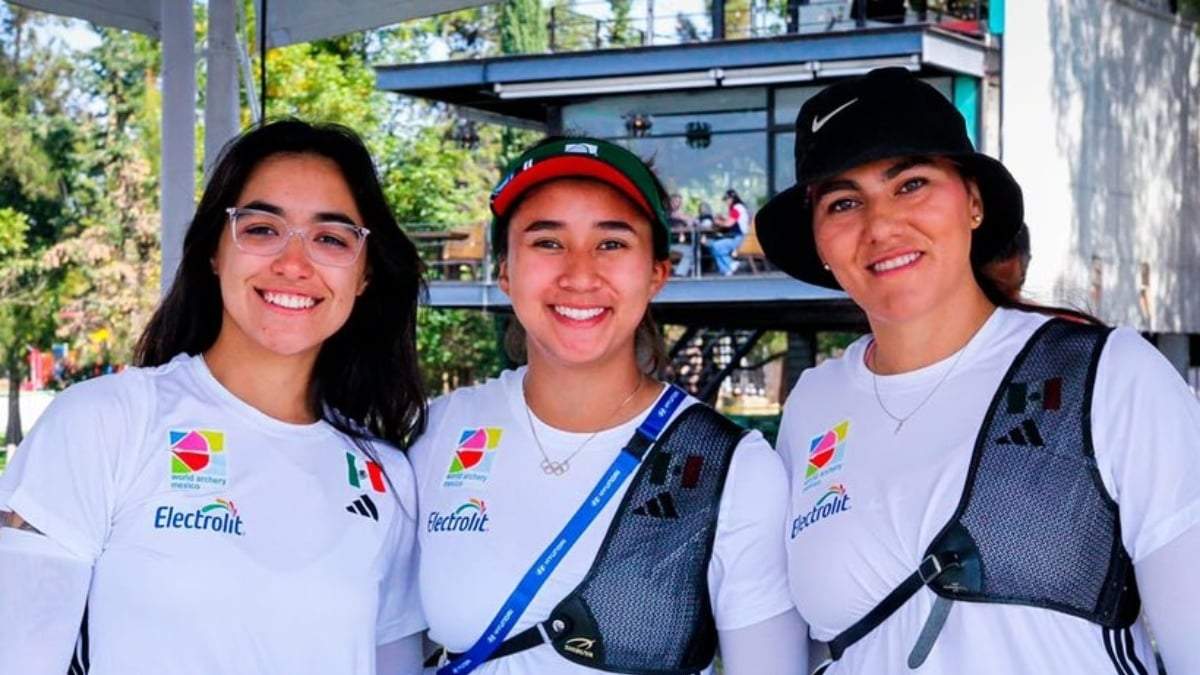 Las medallistas Alejandra Valencia, Ana Paula Vázquez y Ángela Ruiz