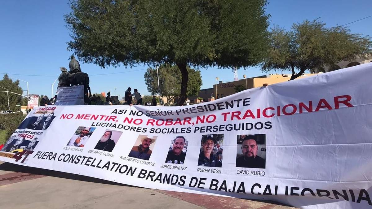 Protestas contra la cervecera Constellation Brands
