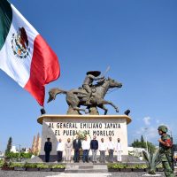 En ceremonia por Zapata, Blanco justifica consulta de AMLO sobre termoeléctrica en Huexca