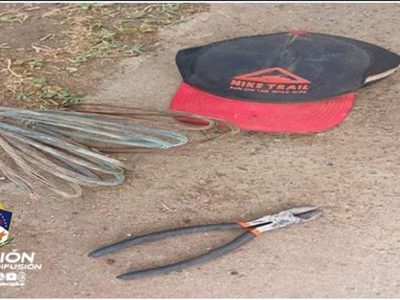 Tres sujetos fueron demorados por robar cables en Centenario
