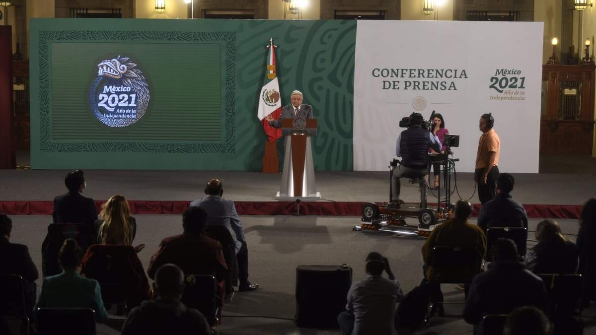 El presidente en su conferencia de este lunes