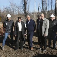 Figueroa recorrió una obra cloacal e inauguró una ampliación de red de gas natural en Centenario