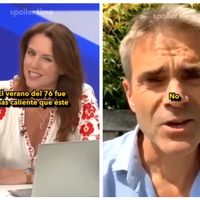 Como en “No mires arriba”, conductora de TV minimiza la alerta sobre la ola de calor