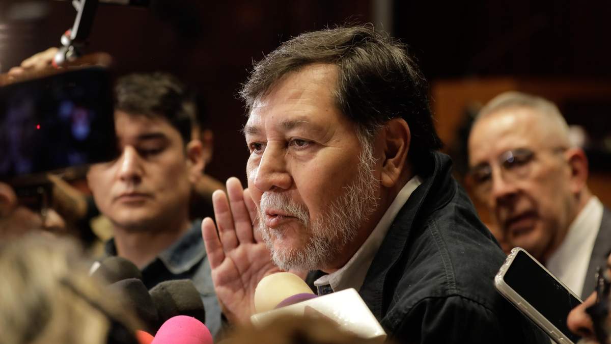 El senador de Morena y presidente de la Mesa Directiva del Senado, Gerardo Fernández Noroña