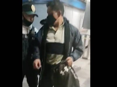 Detienen a presunto agresor sexual en la estación Normal del Metro y lo exhiben en video