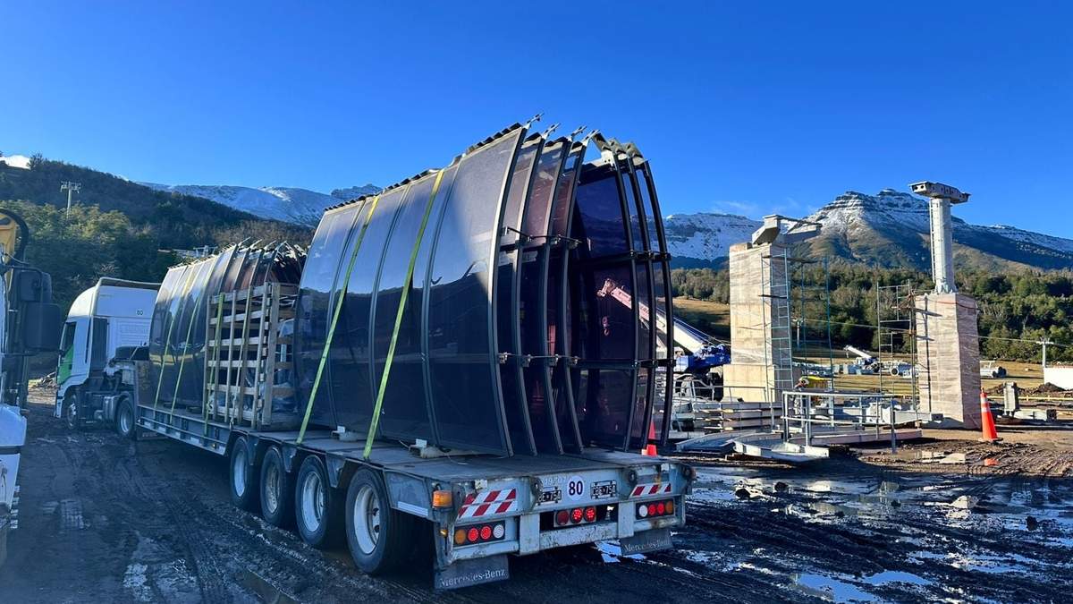 Obras en el Cerro Chapelco. Fuente: (Graciela Vázquez Moure)