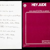 Subastan la letra manuscrita de Hey Jude en 910 mil dólares