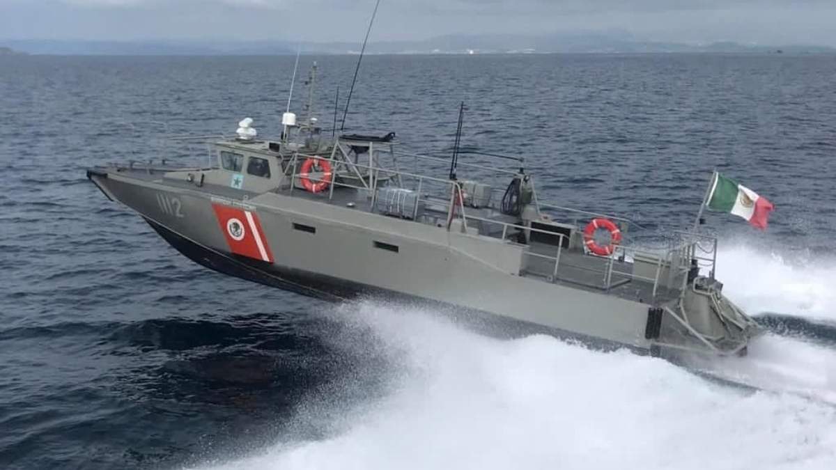 Una embarcación de la Marina, que ayudará a controla la pesca en el hábitat de la vaquita marina