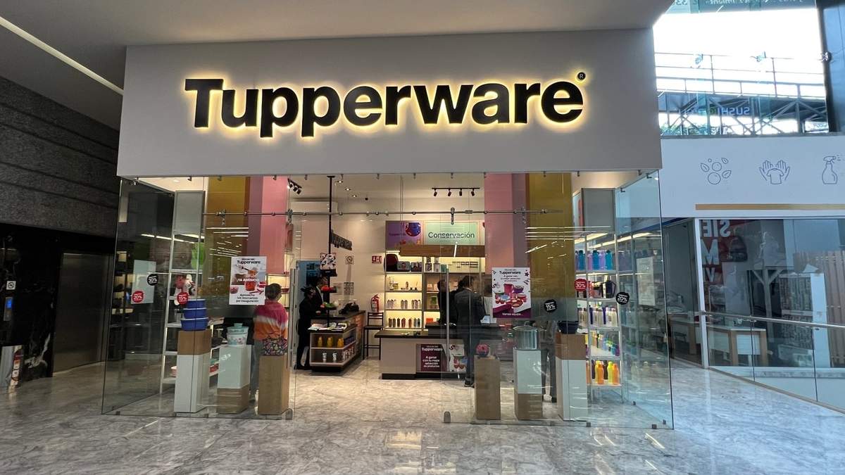 Una tienda Tupperware