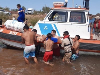 "Convulsiones a bordo": Rescate a contrarreloj en Villa El Chocón
