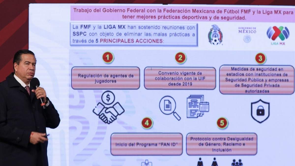 El subsecretario de Seguridad y Protección Ciudadana en la conferencia matutina del 9 de diciembre de 2022