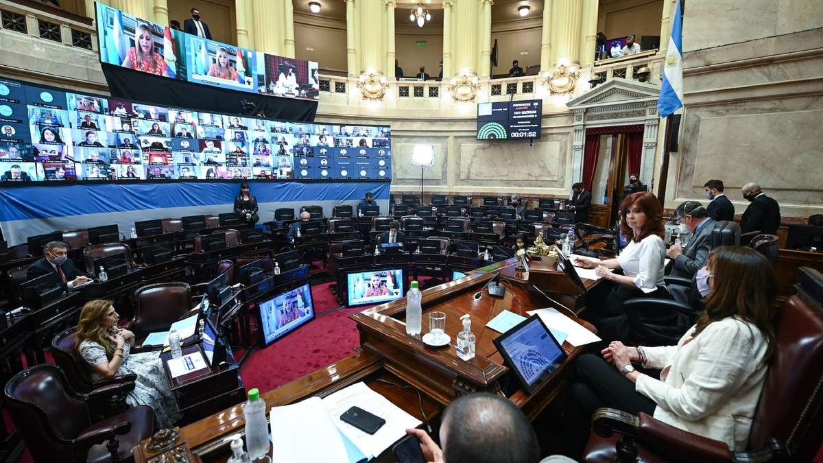 Senado de la Nación. Fuente: (Twitter)
