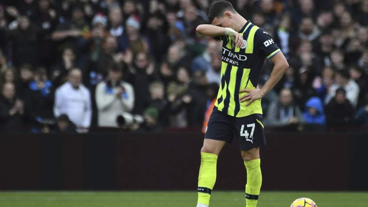 Manchester City sigue en caída libre y sufre otra derrota: 2-1 con el Aston Villa