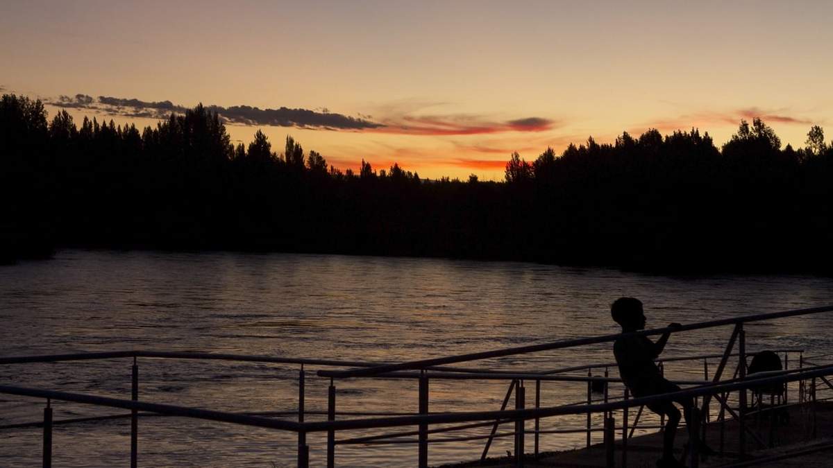 Atardecer de verano en el Río Grande. Fuente: (Emiliano Ortiz)