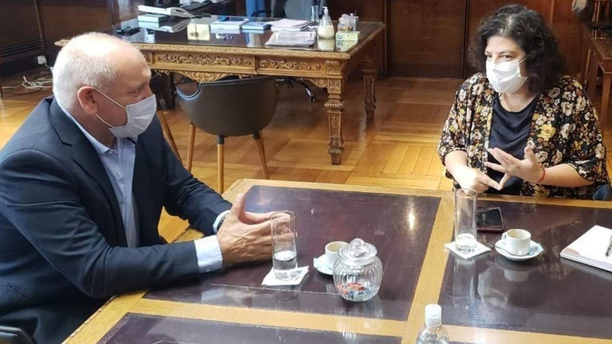 Fabián Zgaib junto a Carla Vizzotti. Fuente: (Twitter)