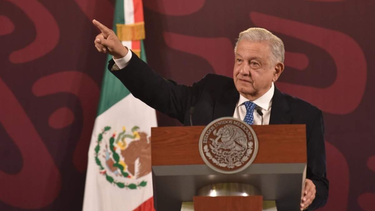 El presidene en Palacio Nacional