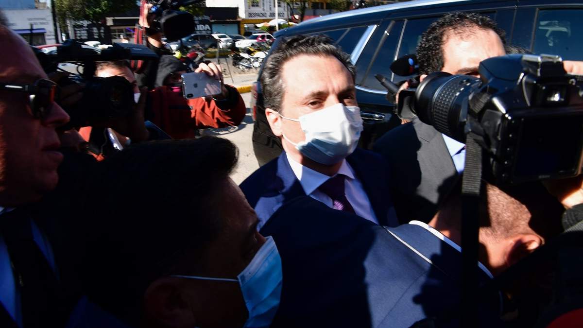 Llegada de Emilio Lozoya al reclusorio Norte