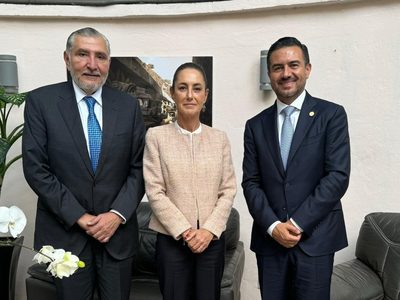 Se reúnen Sheinbaum y el senador panista Yunes Márquez. ¿De qué platicaron?