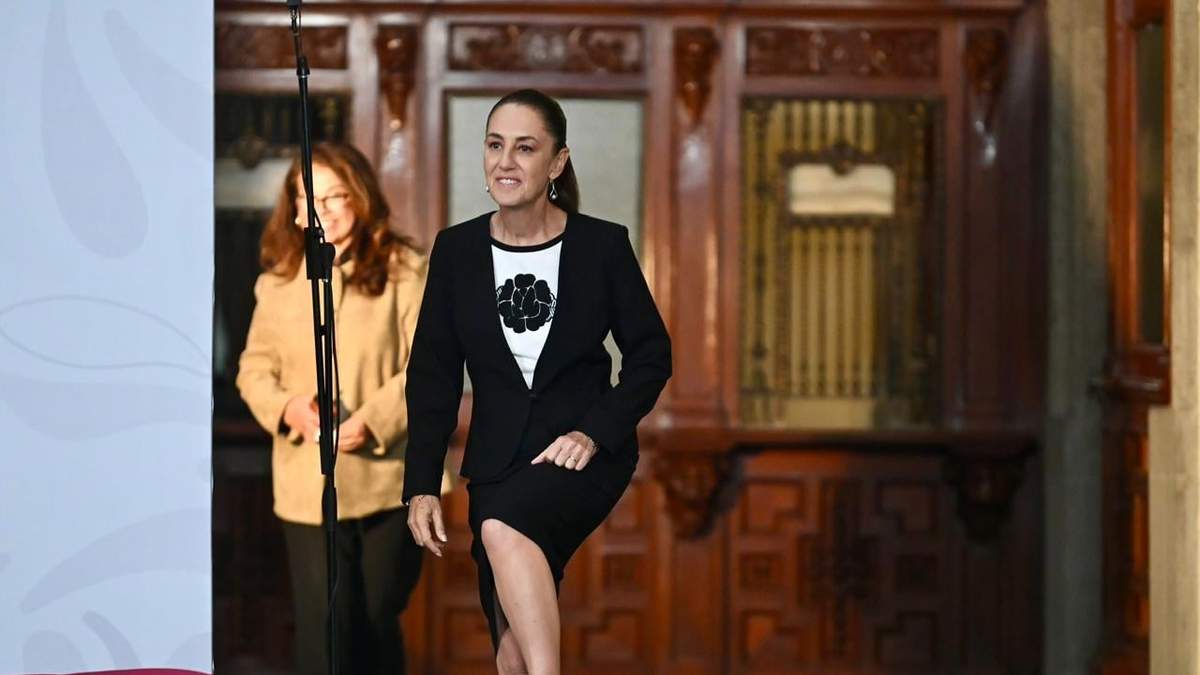La presidenta Claudia Sheinbaum en Palacio Nacional