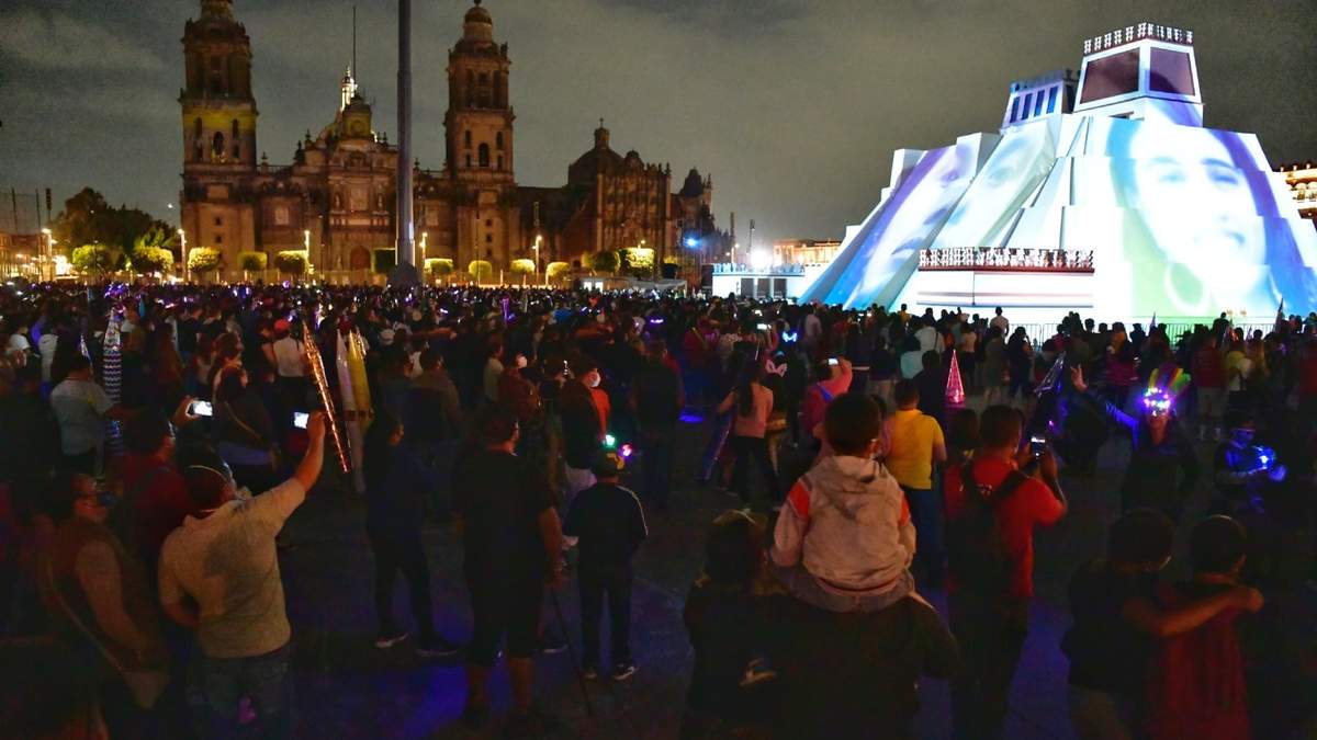 El zócalo de la Ciudad de México