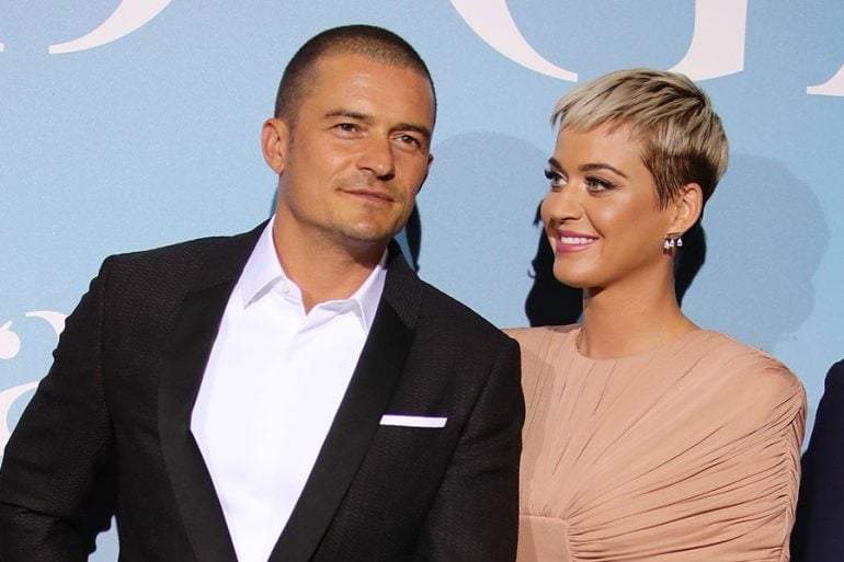 Orlando Bloom y Katy Perry. Fuente: (Instagram)