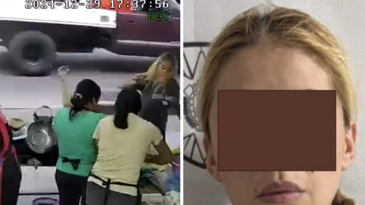 Una cámara de seguridad registró el momento de la agresión de Jasmin "N"