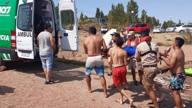 Rescate en Villa El Chocón