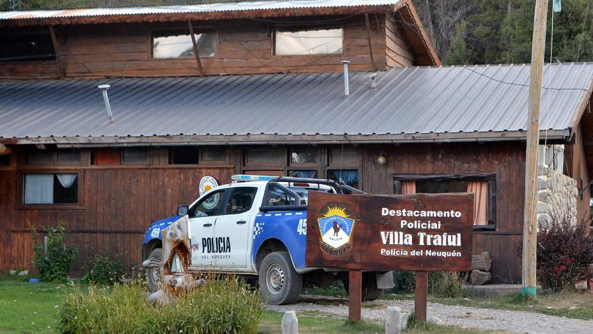 Dependencia de Villa Traful, Neuquén. Fuente: (Twitter)