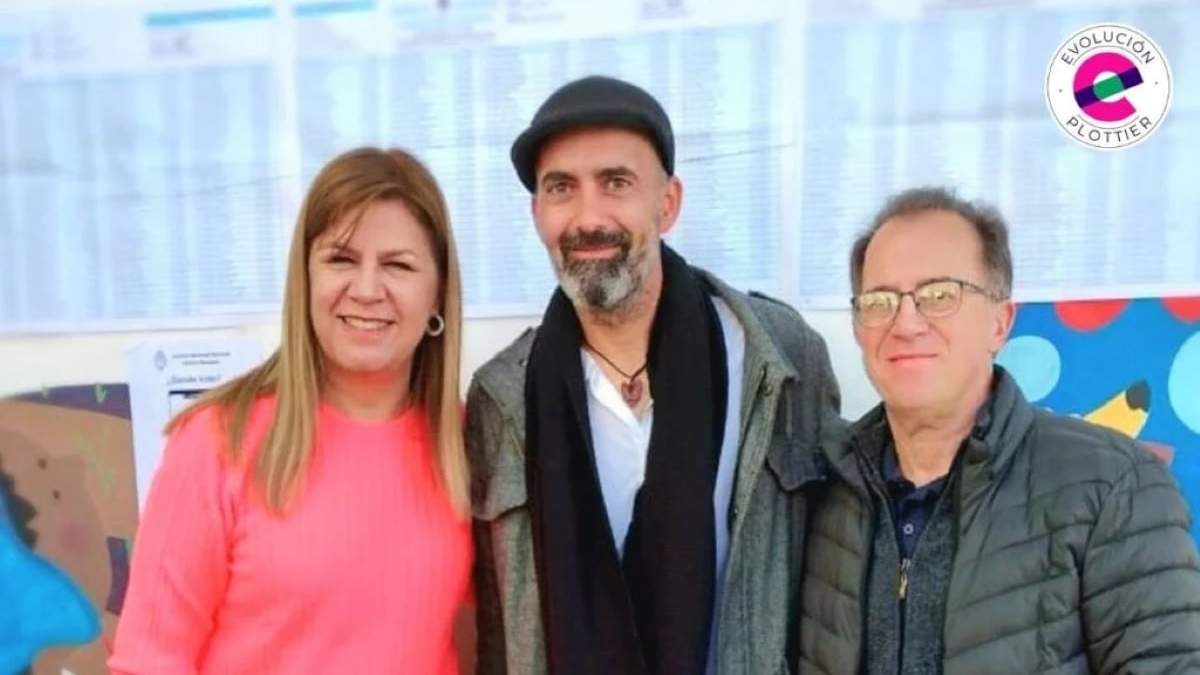 El concejal Matías Ángel Ramos junto a Gloria Ruiz y Luis Bertolini. Fuente: (Facebook)