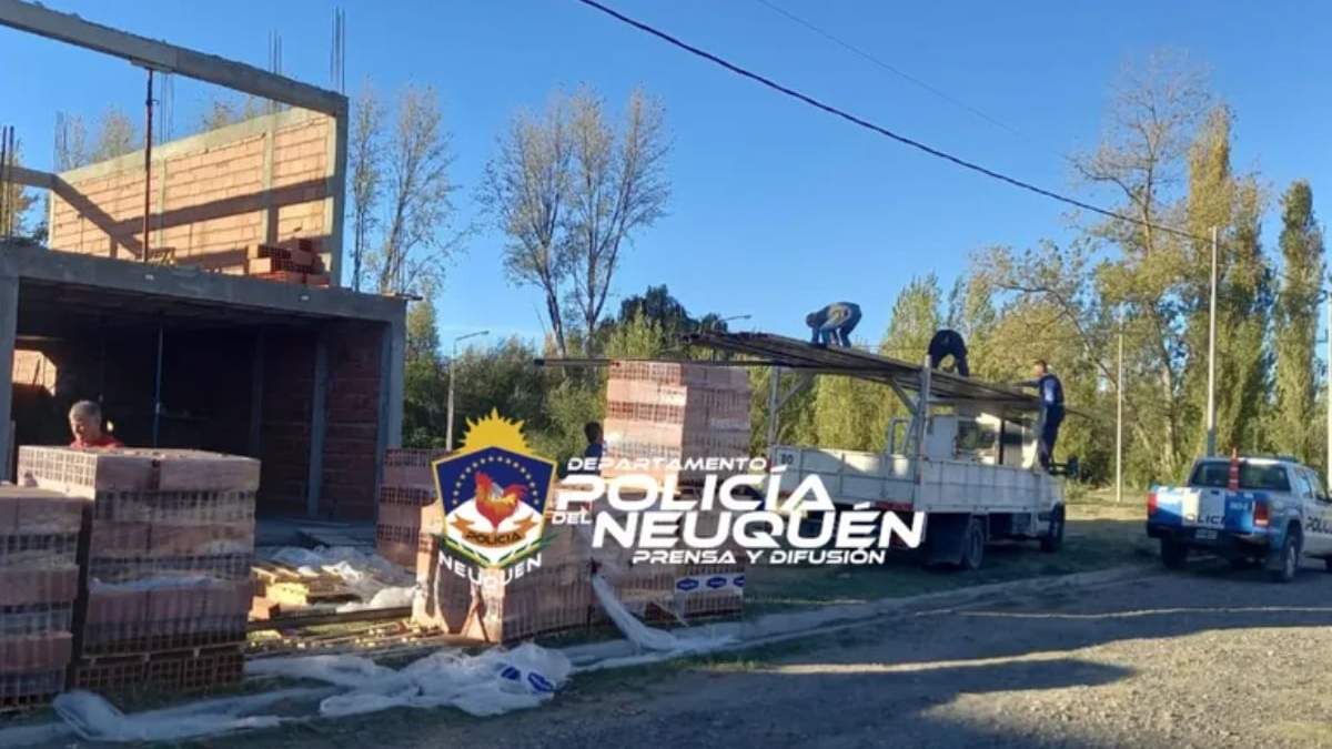 Robos de materiales en obras de construcción. Fuente: Policía del Neuquén