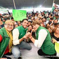 Delfina Gómez lamenta el olvido de autoridades en torno al medio ambiente, arropada por Partido Verd