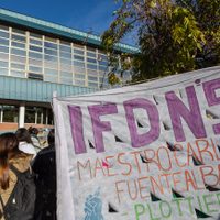 La comunidad del IFD 5 llevó sus demandas al área de Educación